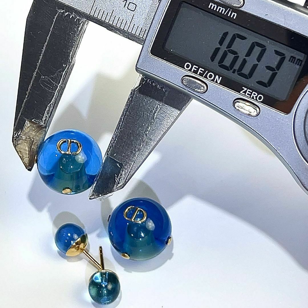 Dior - Dior ディオール トライバル ピアス クリアブルー Dior - Dior ディオール トライバル ピアス クリアブルー