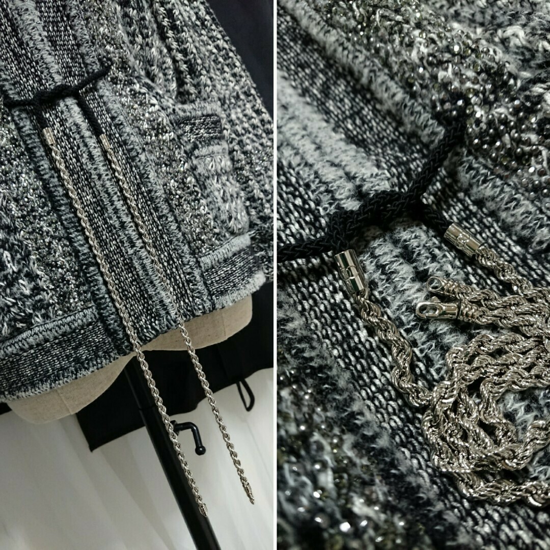 CHANEL - シャネル❤️キラキラ➕ロゴボタン❤️肉厚ニット CHANEL - シャネル❤️キラキラ➕ロゴボタン❤️肉厚ニット