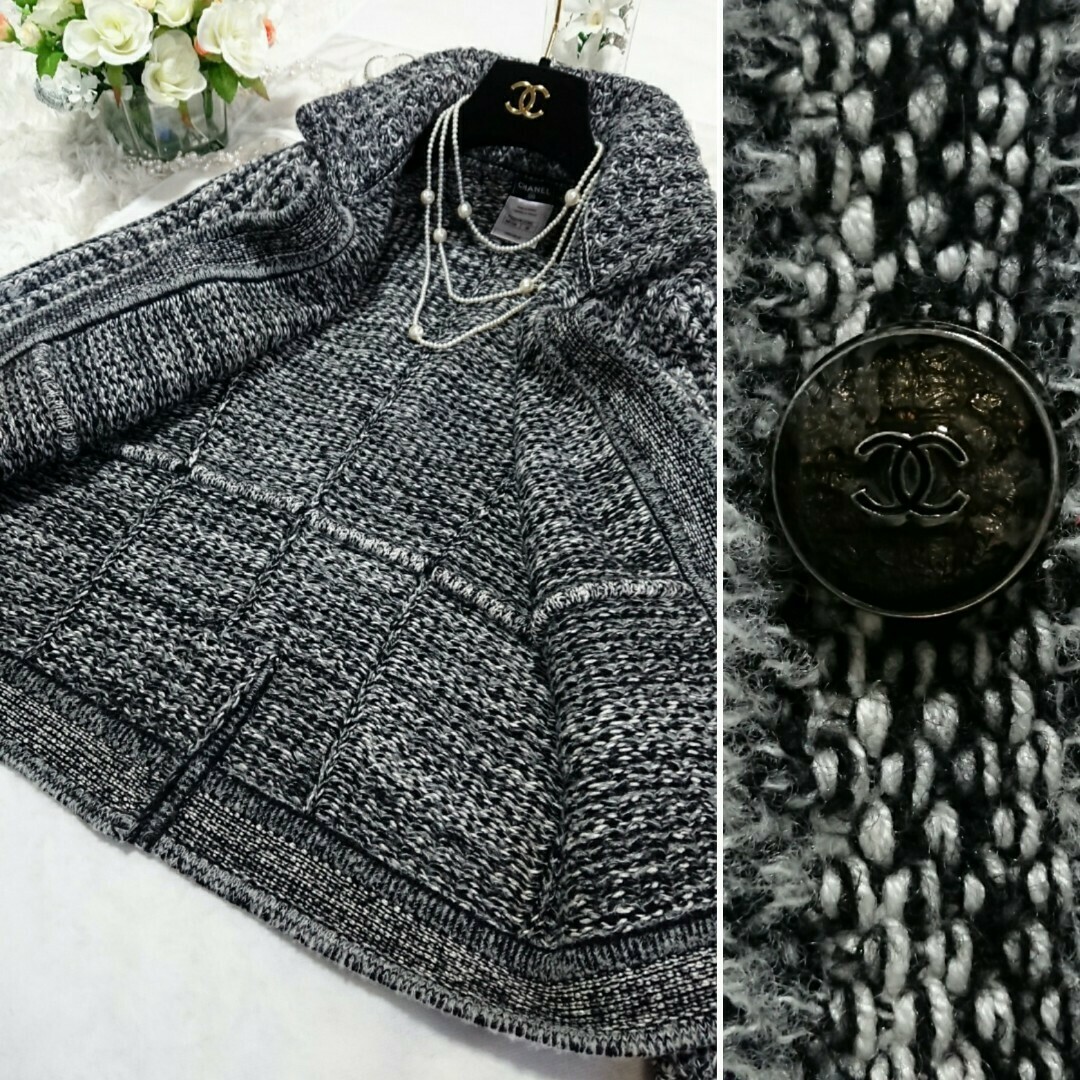 CHANEL - シャネル❤️キラキラ➕ロゴボタン❤️肉厚ニット CHANEL - シャネル❤️キラキラ➕ロゴボタン❤️肉厚ニット