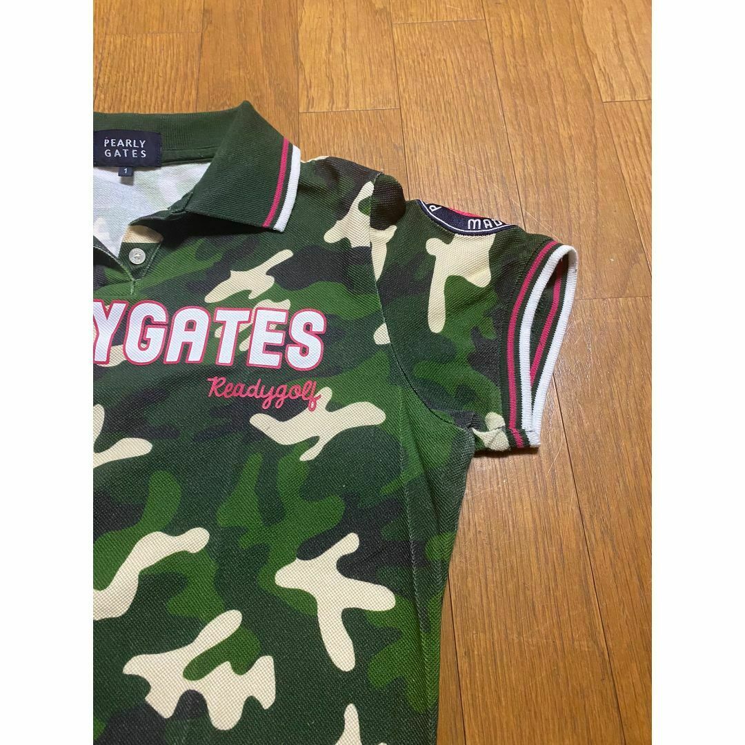 PEARLY GATES 半袖ポロシャツ レディース　サイズ　M（1）迷彩柄 PEARLY GATES 半袖ポロシャツ レディース サイズ M（1）迷彩柄