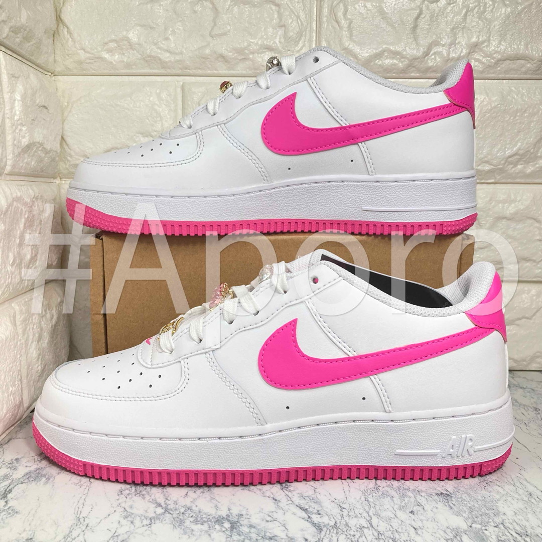 NIKE - 24 NIKE ナイキ AIR FORCE 1 エアフォース1 ピンク NIKE - 24 NIKE ナイキ AIR FORCE 1 エアフォース1 ピンク