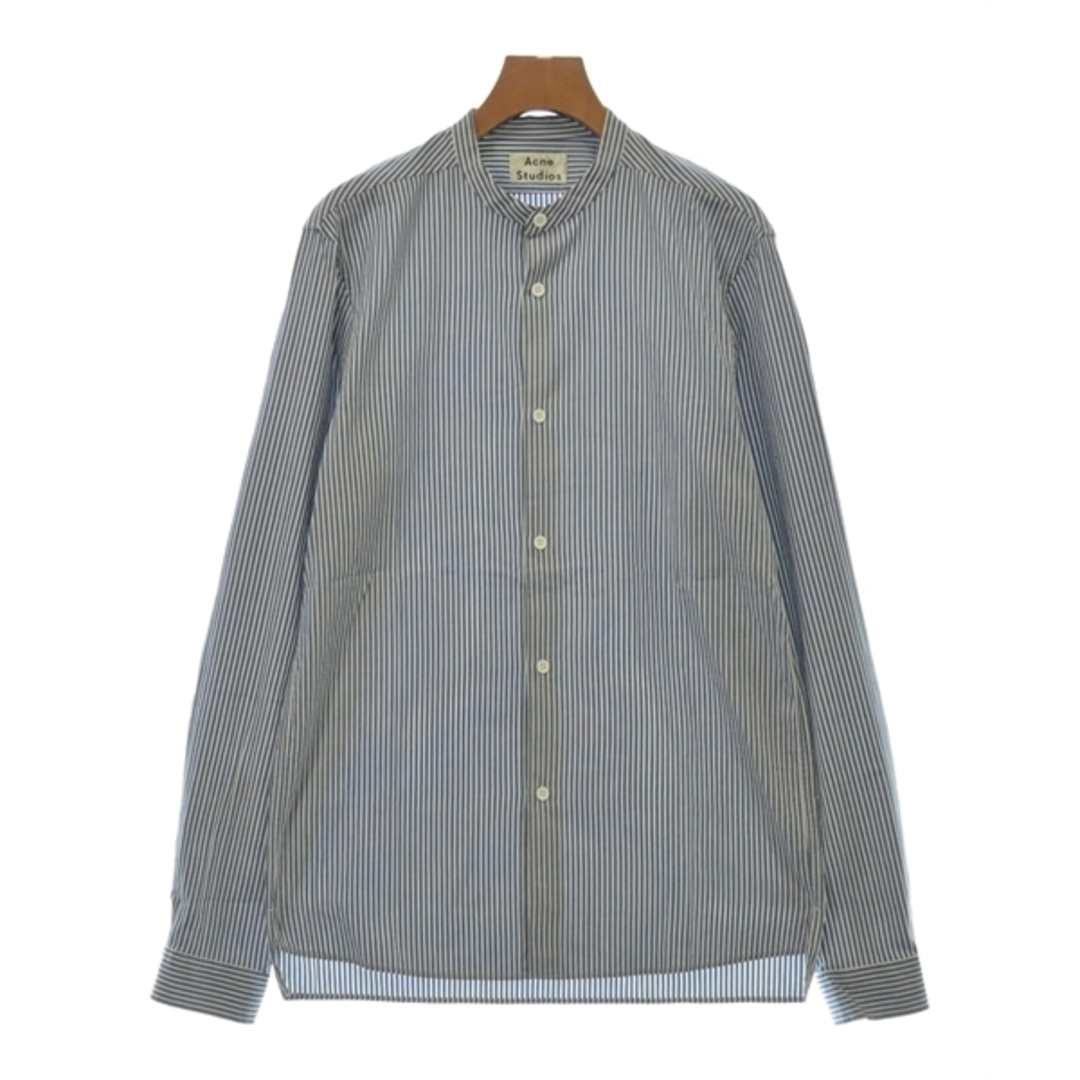 Acne Studios カジュアルシャツ 44(S位) 紺x白(ストライプ) 【古着】 Acne Studios カジュアルシャツ 44(S位) 紺x白(ストライプ) 【古着】