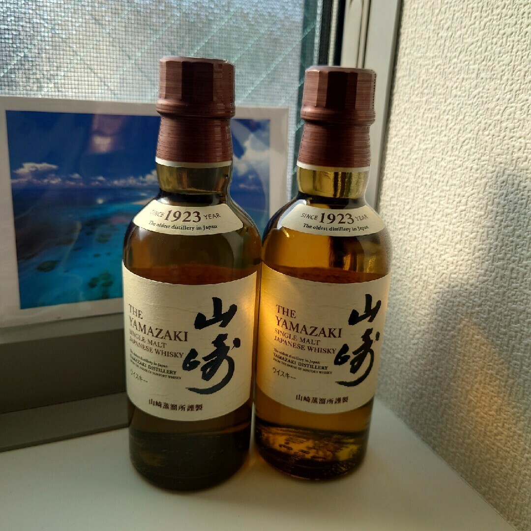 サントリーシングルモルトウイスキー山崎・白州 180ml 2本セット サントリーシングルモルトウイスキー山崎・白州 180ml 2本セット