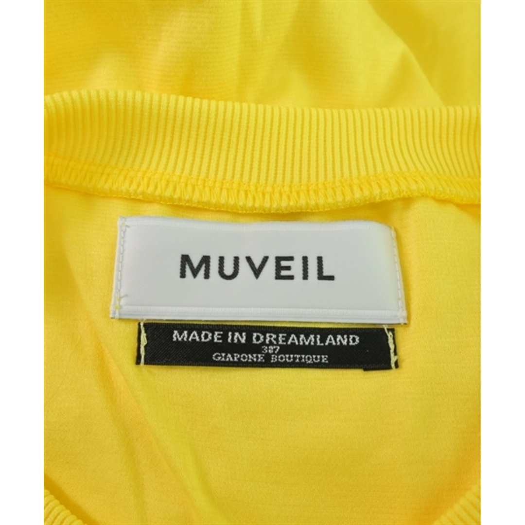 MUVEIL - MUVEIL ミュベール ワンピース 36(S位) 黄 【古着 MUVEIL - MUVEIL ミュベール ワンピース 36(S位) 黄 【古着