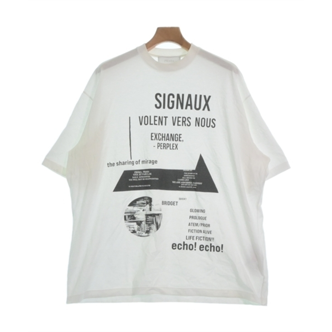 PRADA - PRADA プラダ Tシャツ・カットソー S 白 【古着】【中古 PRADA - PRADA プラダ Tシャツ・カットソー S 白 【古着】【中古
