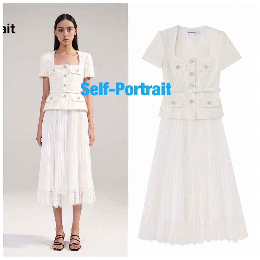 ❇️Selfportrait正規24新作セルフポートレートホワイトレースドレス ❇️Selfportrait正規24新作セルフポートレートホワイトレースドレス