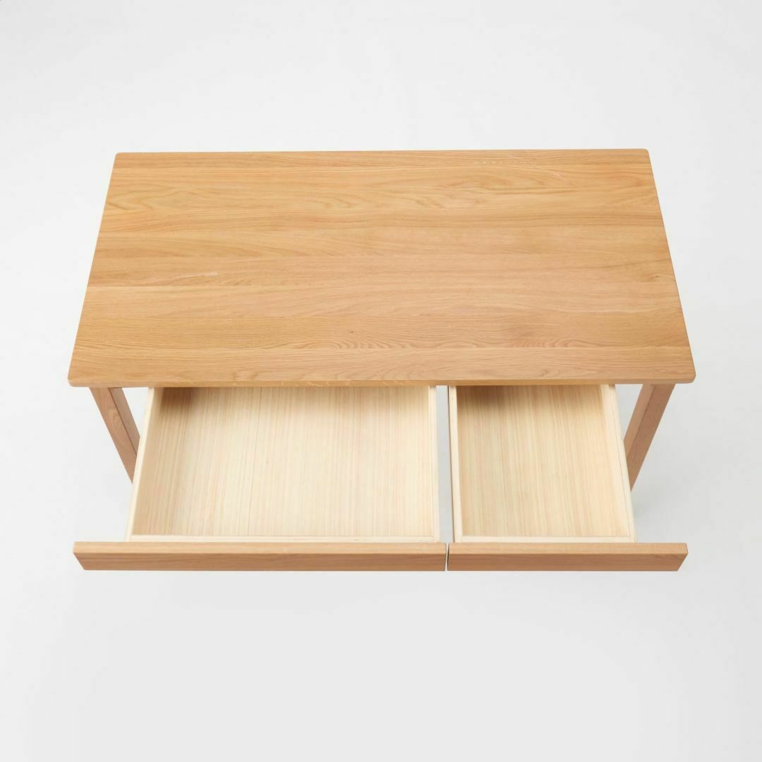 スタイル:デスク】無印良品 木製デスク オーク材 幅110×奥行55