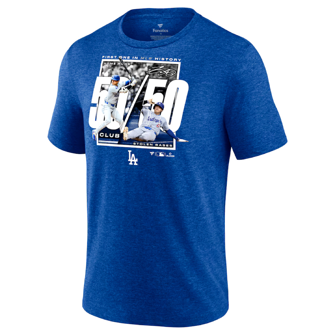 ロサンゼルス ドジャース 大谷翔平 50/50 Tシャツ ロサンゼルス ドジャース 大谷翔平 50/50 Tシャツ