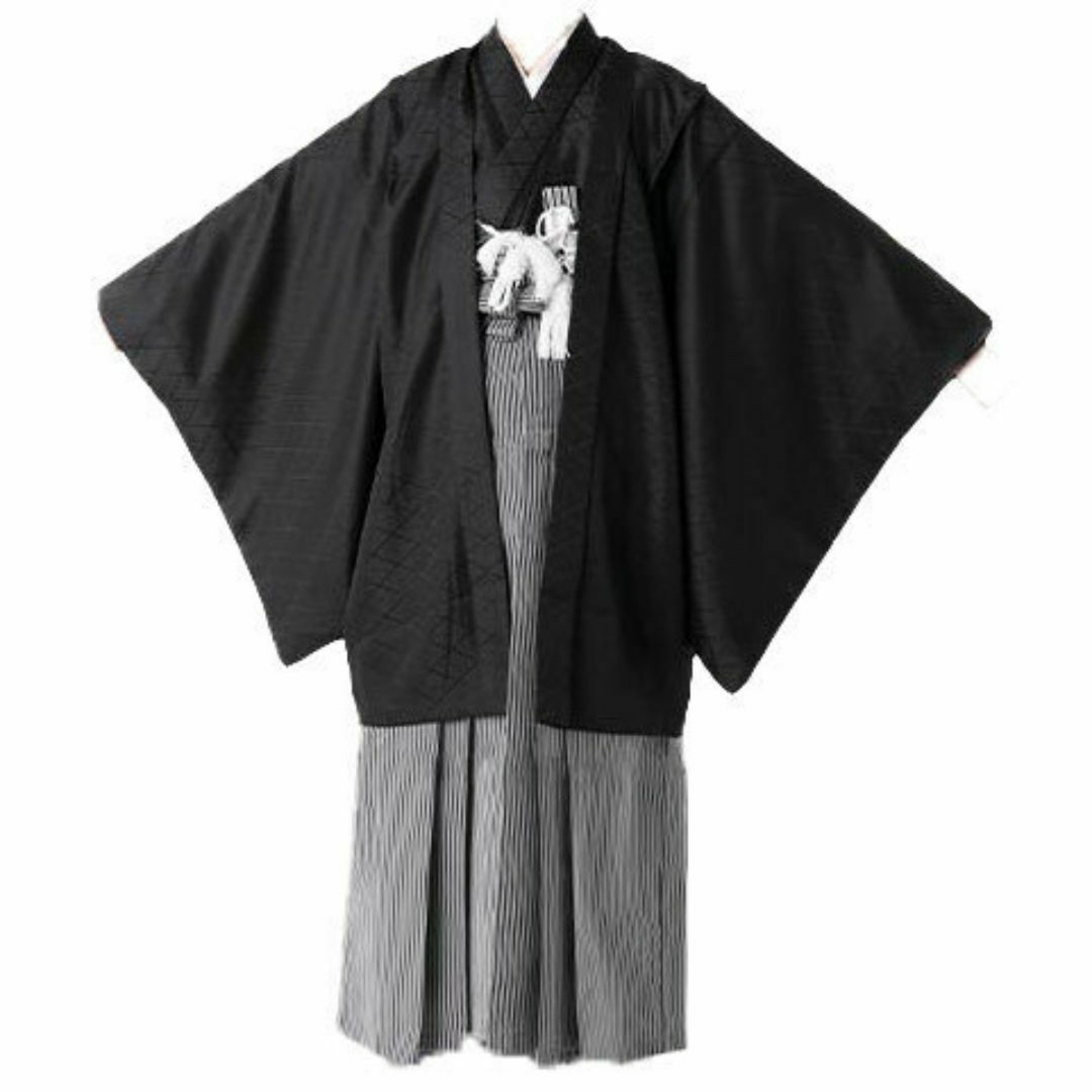 羽織袴 着物 フルセット 紋付 男児 十三歳用 紋入れ可 NO211019 羽織袴 着物 フルセット 紋付 男児 十三歳用 紋入れ可 NO211019