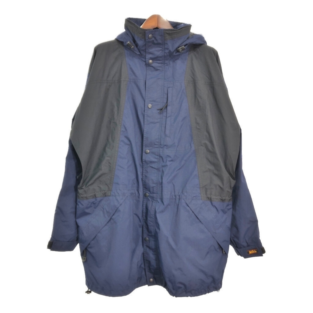 【コンビニ受取対応商品】 GORE-TEX REI 90年代 マウンテンパーカー ネイビー アウトドア ナイロン
