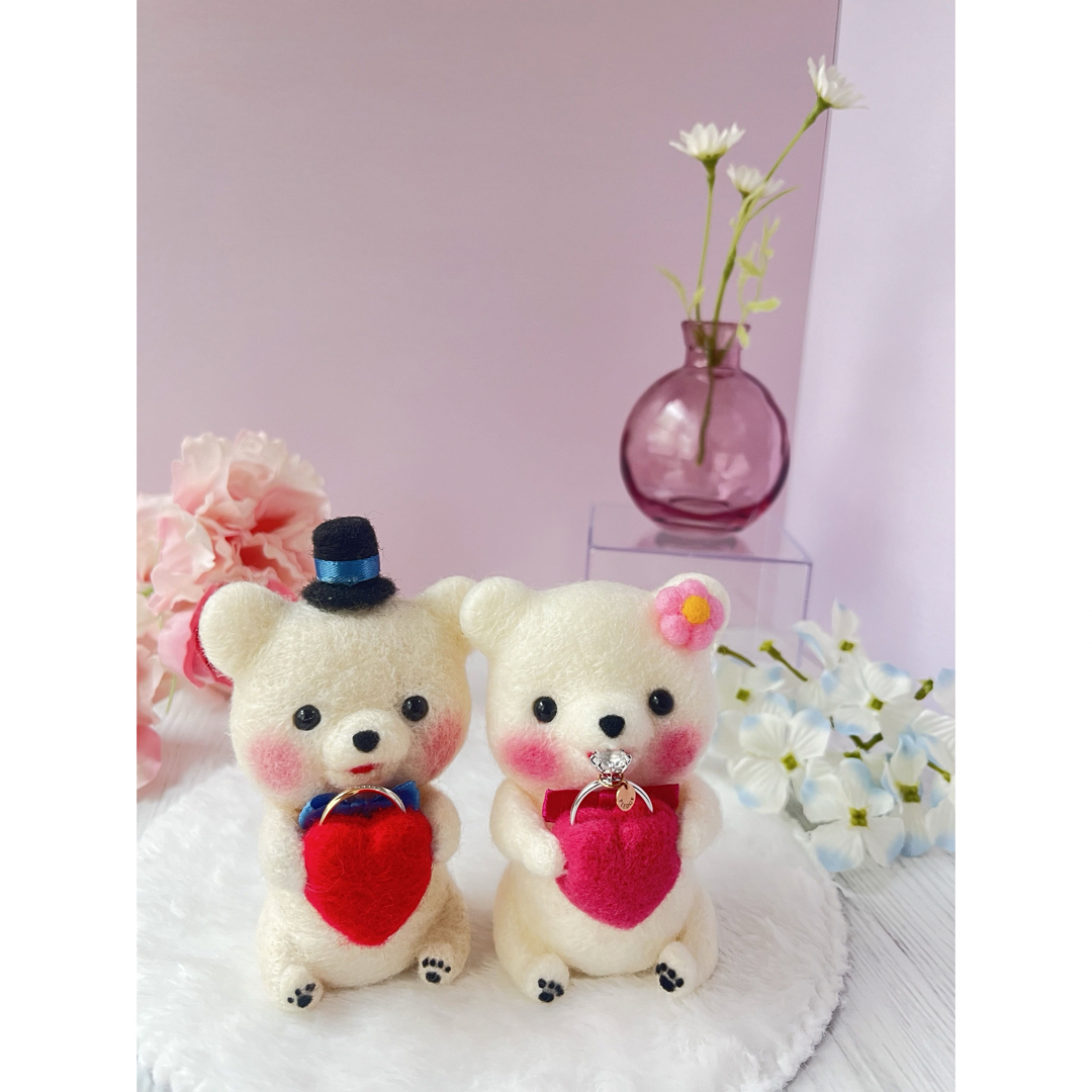 ハンドメイド 羊毛フェルト くま あほらしい ハンドメイド 羊毛フェルト くま あほらしい