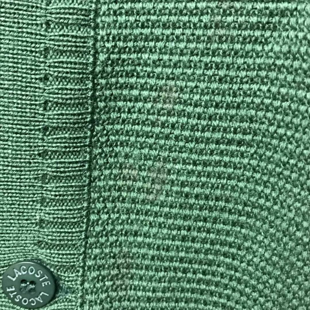 LACOSTE(ラコステ)のCHEMISE LACOSTE ニットカーディガン グリーン ワニ size4  メンズのトップス(カーディガン)の商品写真