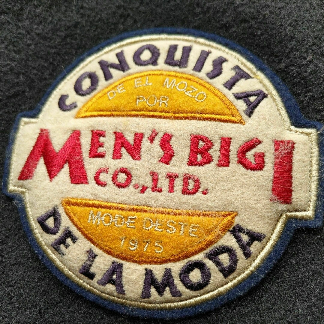MEN'S BIGI - メンズビギ 袖レザー ウールスタジャン ワッペンの MEN'S BIGI - メンズビギ 袖レザー ウールスタジャン ワッペンの