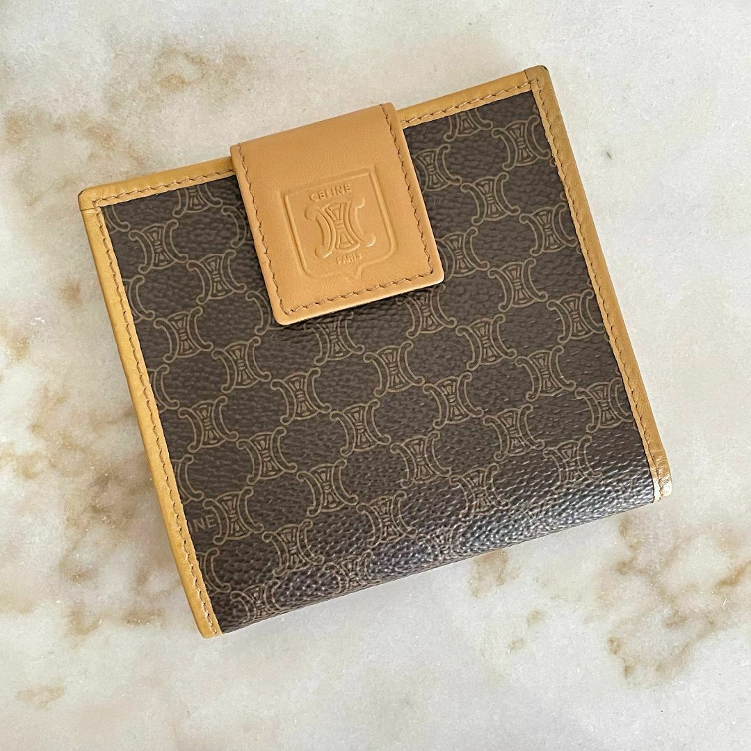 CELINE - CELINE オールドセリーヌ マカダム コンパクト 折り CELINE - CELINE オールドセリーヌ マカダム コンパクト 折り