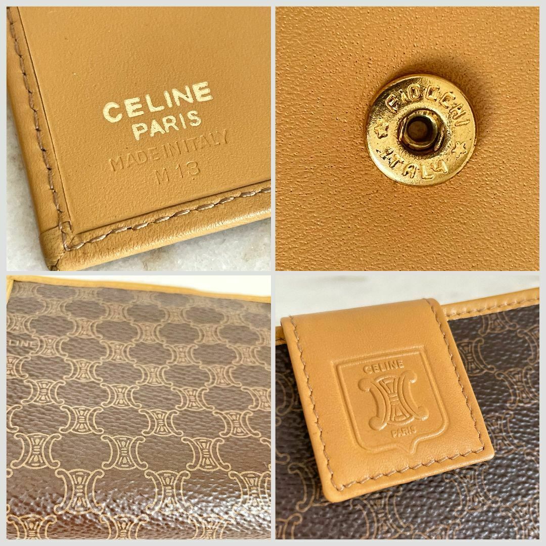 CELINE - CELINE オールドセリーヌ マカダム コンパクト 折り CELINE - CELINE オールドセリーヌ マカダム コンパクト 折り