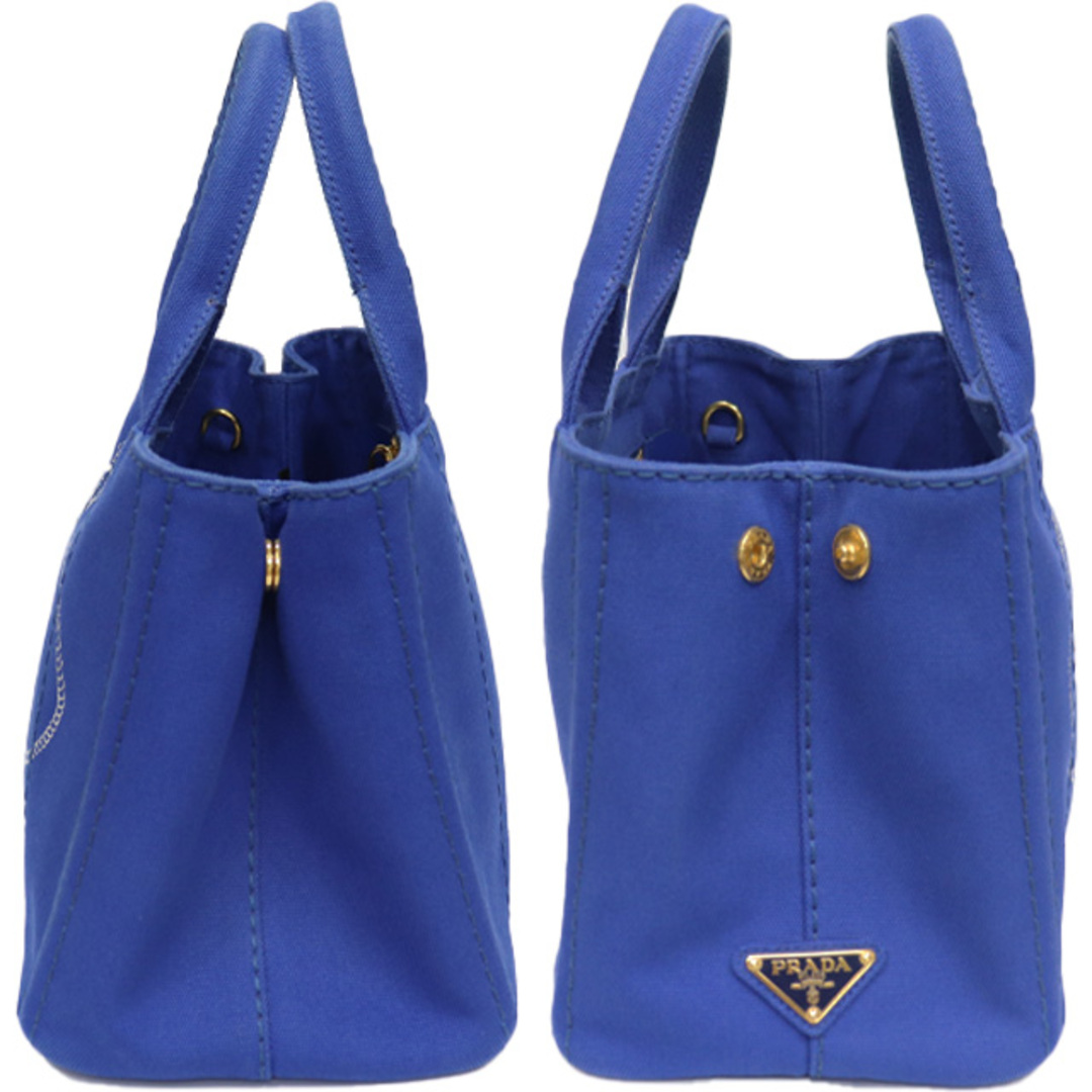 PRADA - プラダ PRADA カナパ 2way バッグ 1BG439 青 キャンバス PRADA - プラダ PRADA カナパ 2way バッグ 1BG439 青 キャンバス