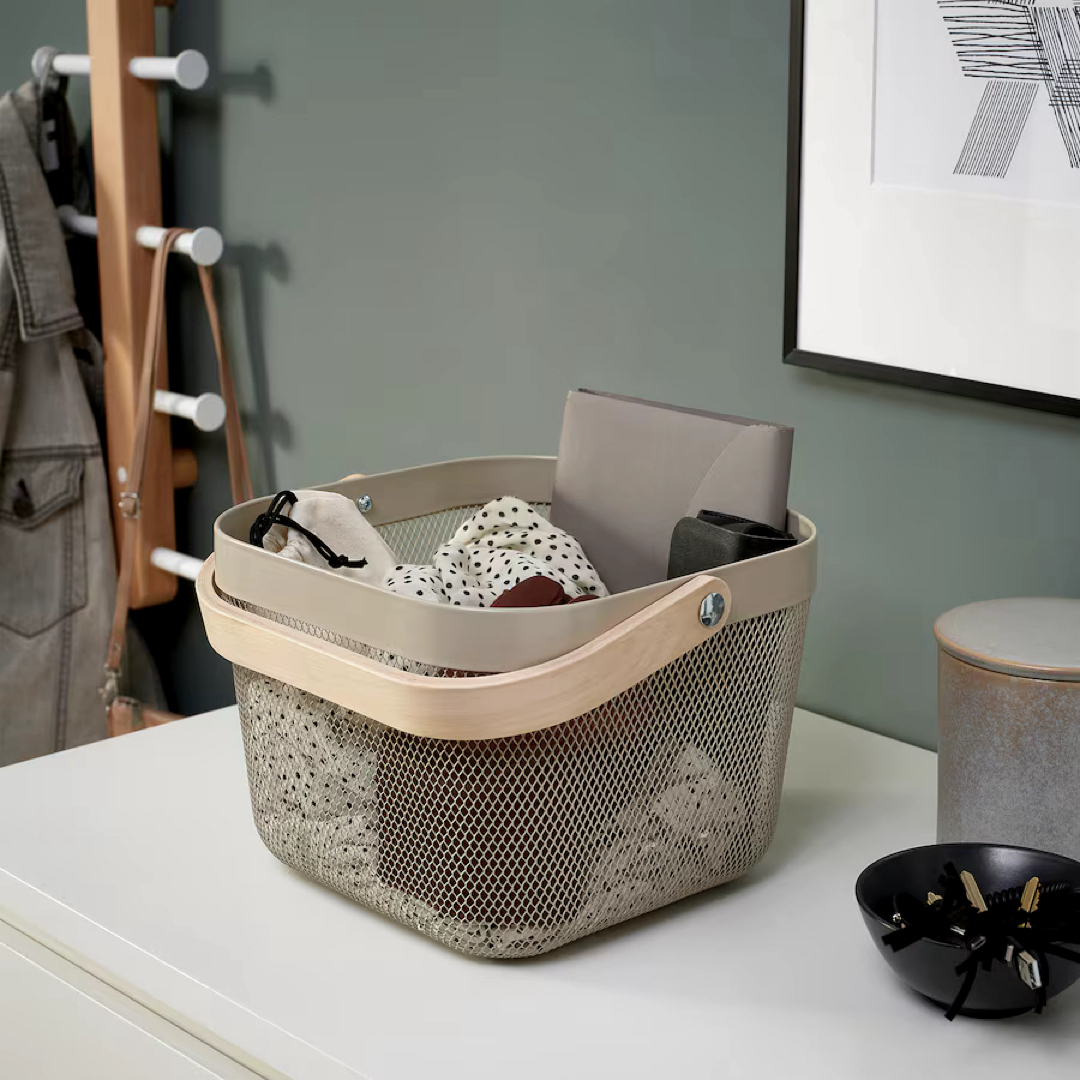 IKEA - 【新品】IKEA イケア かご バスケット2個 グレーベージュ IKEA - 【新品】IKEA イケア かご バスケット2個 グレーベージュ