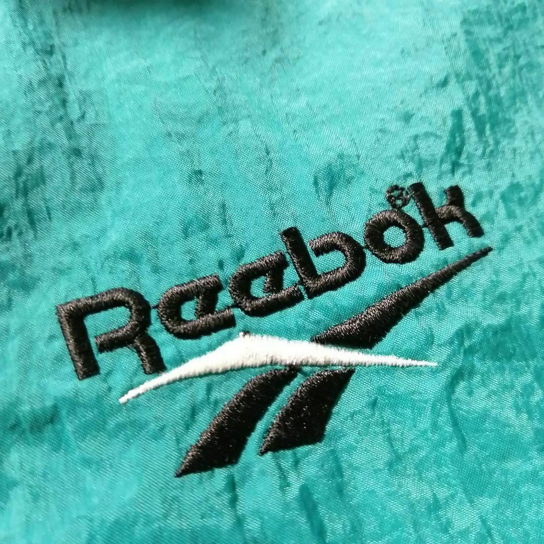 Reebok - 00sリーボックバックロゴ刺繍 バイカラー切替ナイロン Reebok - 00sリーボックバックロゴ刺繍 バイカラー切替ナイロン