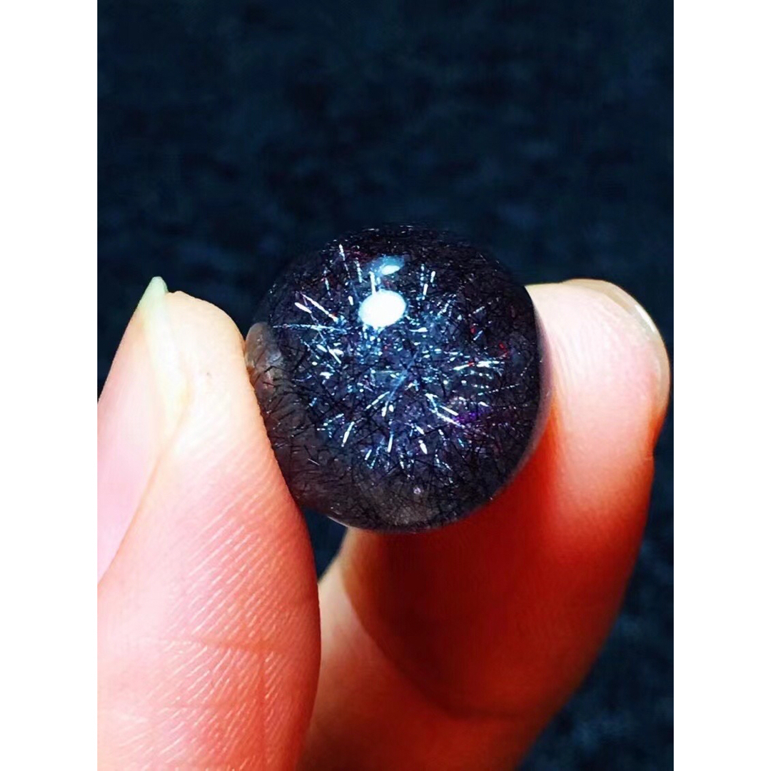 ⭐︎【高級】パープルルチルクォーツ 丸玉 14mm ⭐︎【高級】パープルルチルクォーツ 丸玉 14mmの通販 by Rui