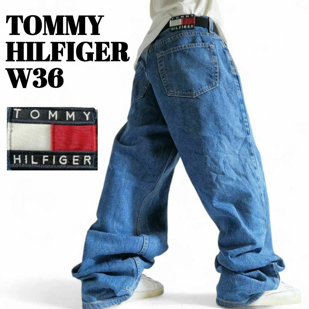 TOMMY HILFIGER - トミーヒルフィガー 90s バギーパンツ デニム TOMMY HILFIGER - トミーヒルフィガー 90s バギーパンツ デニム