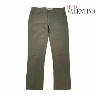 レッドヴァレンティノ(RED VALENTINO)の09T973☆ R.E.D. VALENTINO 薄手 カーキ カジュアルパンツ(カジュアルパンツ)
