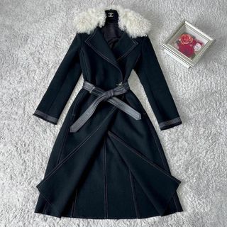HELMUT LANG - 【2WAY】ヘルムートラング カシミヤ混 ファー付 HELMUT LANG - 【2WAY】ヘルムートラング カシミヤ混 ファー付