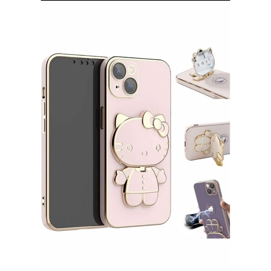 iPhone14ハローキティ キティちゃんパープルサンリオ iPhone14ハローキティ キティちゃんパープルサンリオ