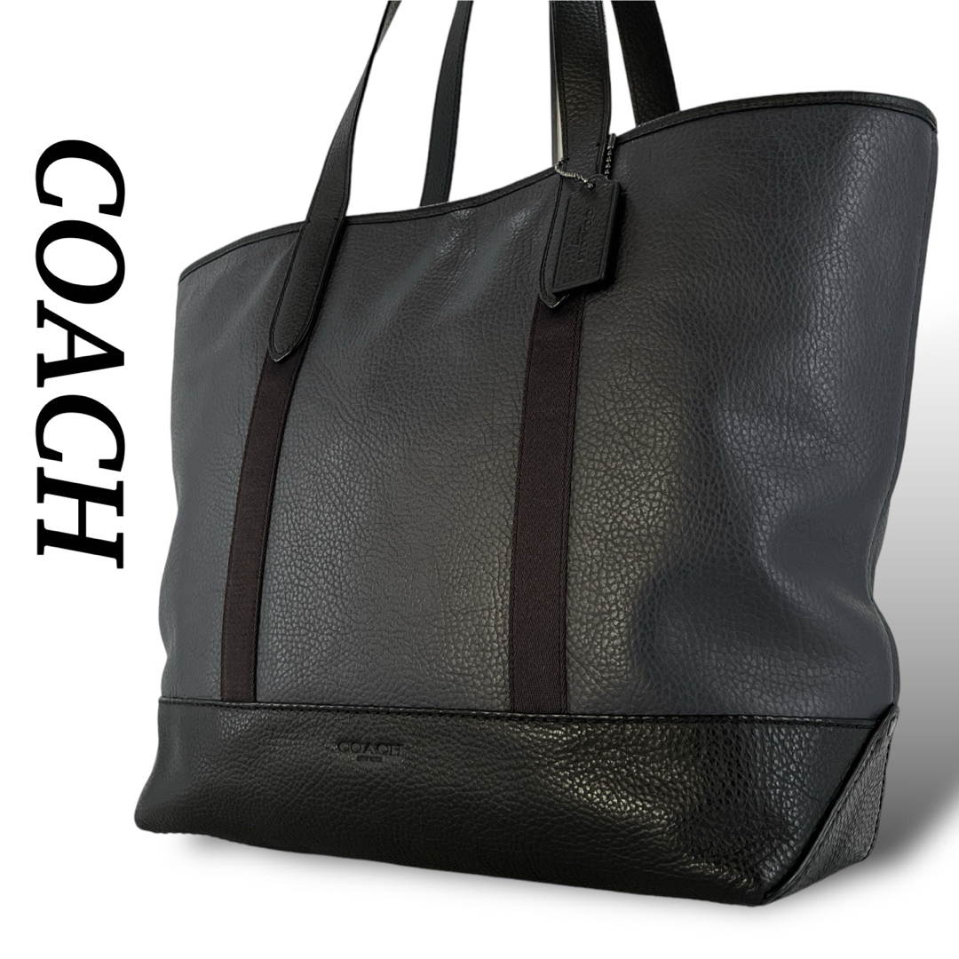 COACH - コーチ トートバッグ ビジネスバッグ ロゴ型押し 大容量 COACH - コーチ トートバッグ ビジネスバッグ ロゴ型押し 大容量