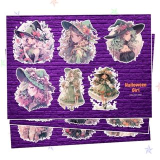 コラージュシート　Halloween Girl(その他)