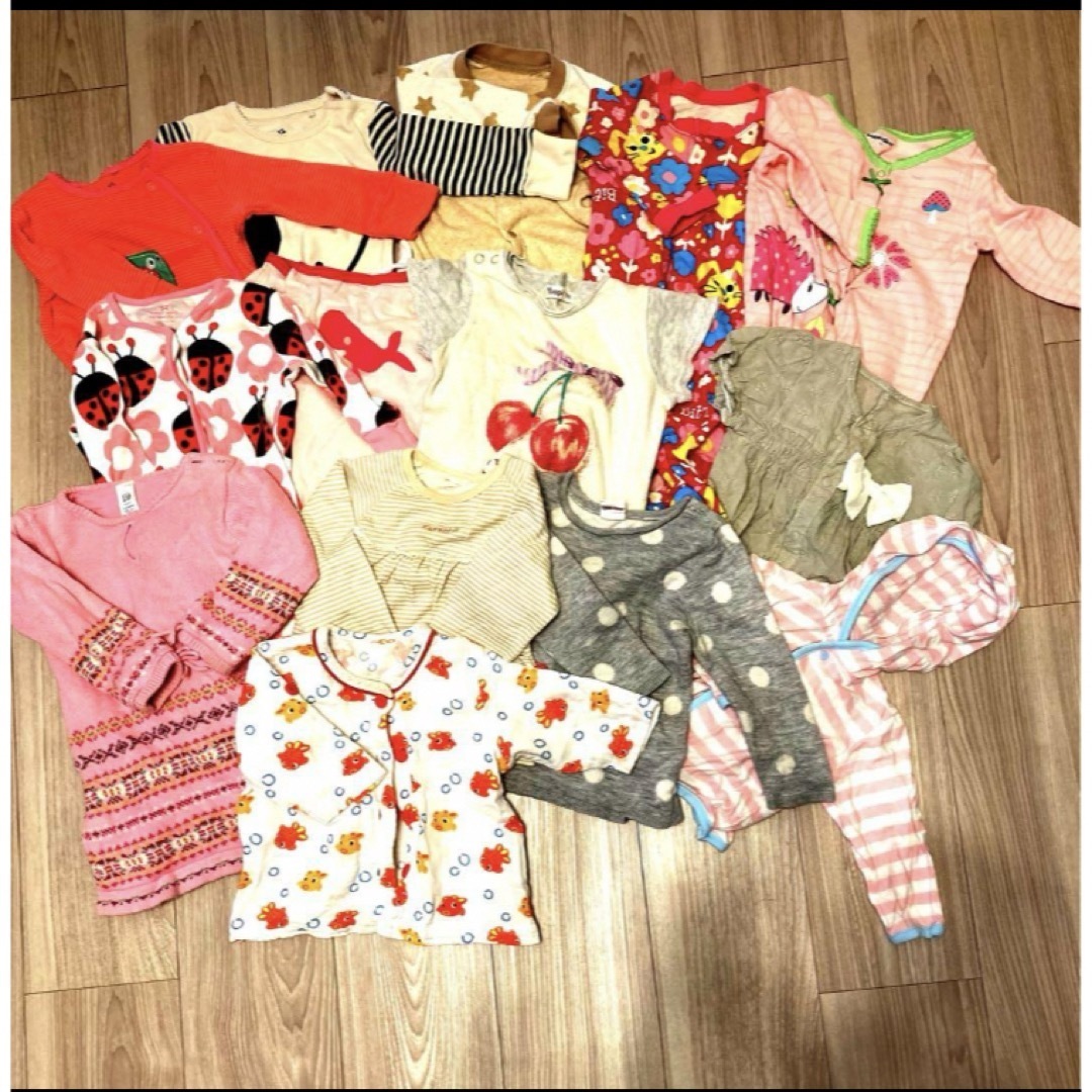 babyGAP(ベビーギャップ)の子ども服70 15点 ワンピース ロンパース 女の子 ニットワンピース キッズ/ベビー/マタニティのベビー服(~85cm)(ロンパース)の商品写真