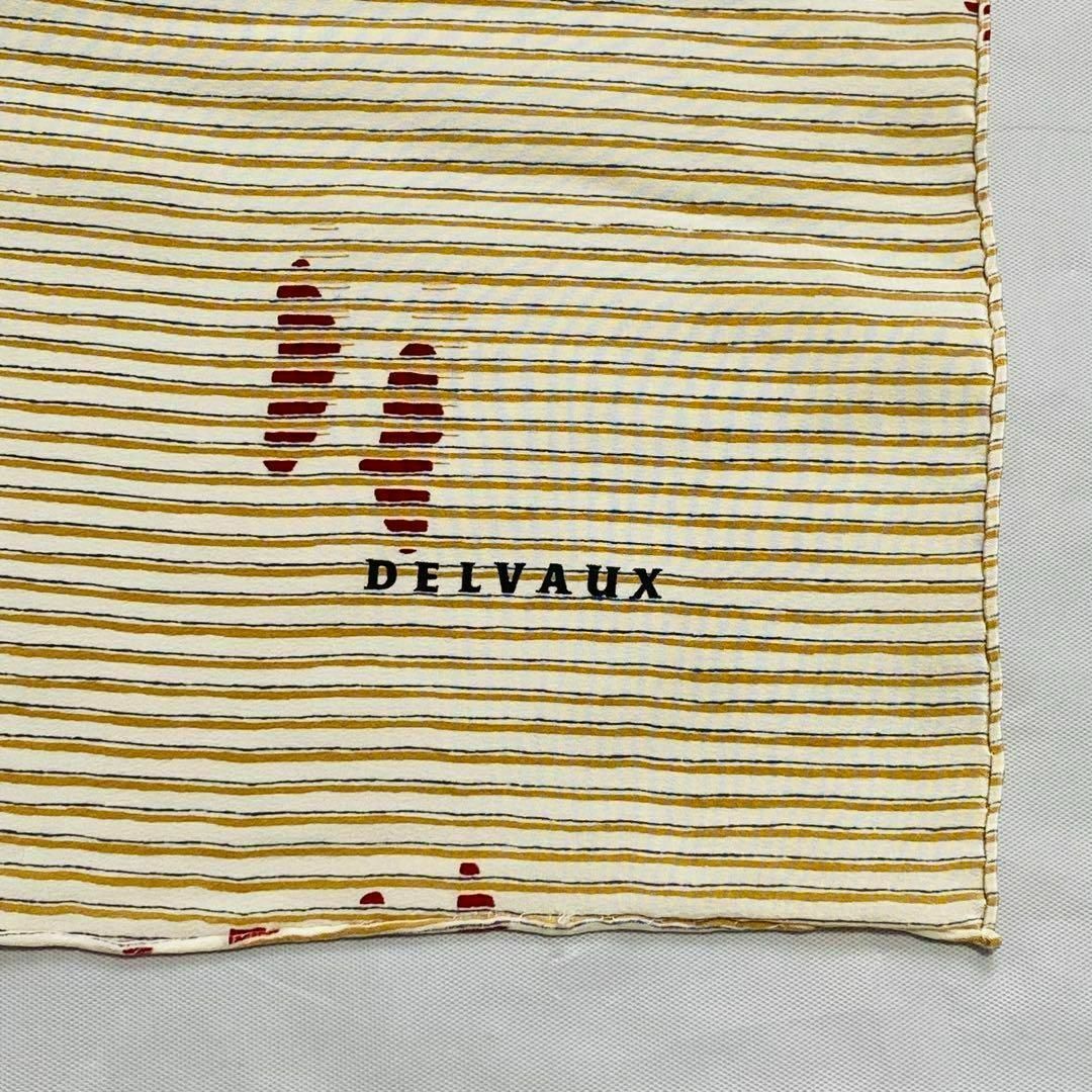 DELVAUX - 美品 ☆DELVAUX☆ スカーフ 大判 ボーダー シルク DELVAUX - 美品 ☆DELVAUX☆ スカーフ 大判 ボーダー シルク