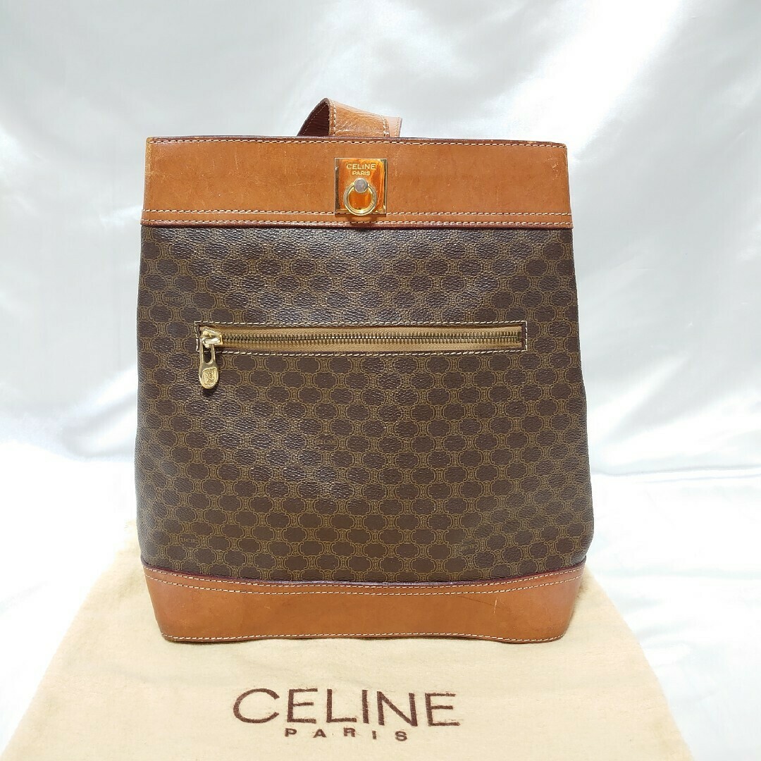 CELINE マカダム柄 バックパック ショルダーバッグ CELINE マカダム柄 バックパック ショルダーバッグ