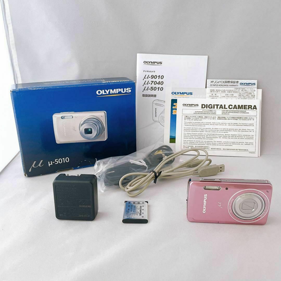OLYMPUS - 【美品】OLYMPUS μ-5010 ピンク コンパクトデジカメの OLYMPUS - 【美品】OLYMPUS μ-5010 ピンク コンパクトデジカメの