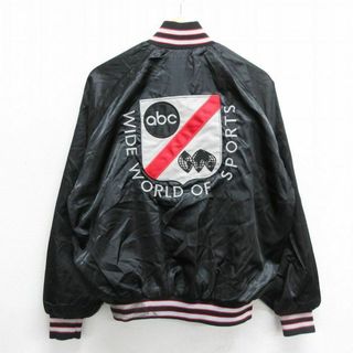 送料無料 いつまで XL☆古着 長袖 ナイロン ジャケット メンズ 90年代 90s abc WIDE 男性用