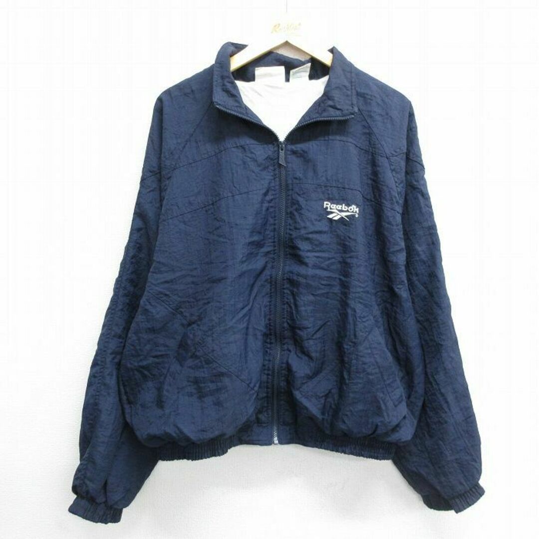 Reebok - XL☆古着 リーボック REEBOK 長袖 ナイロン ジャケット Reebok - XL☆古着 リーボック REEBOK 長袖 ナイロン ジャケット