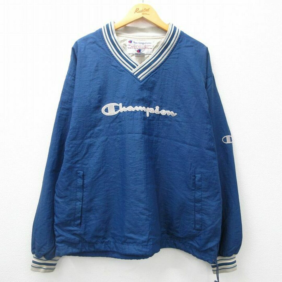 Champion - XL☆古着 チャンピオン Champion 長袖 ナイロン Champion - XL☆古着 チャンピオン Champion 長袖 ナイロン