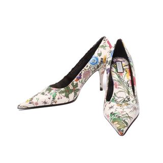 美品 グッチ×バレンシアガ パンプス 花柄 SIZE 38 1/2 (XL)(ハイヒール/パンプス)