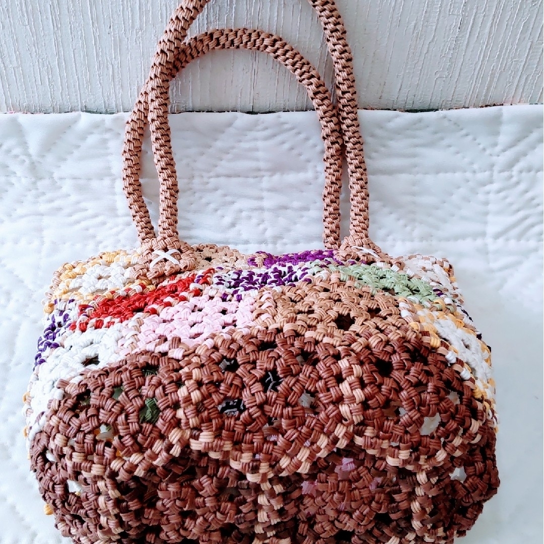 クラフト パッチワーク風バック ハンドメイドの通販 by 手作り クラフト パッチワーク風バック ハンドメイドの通販 by 手作り
