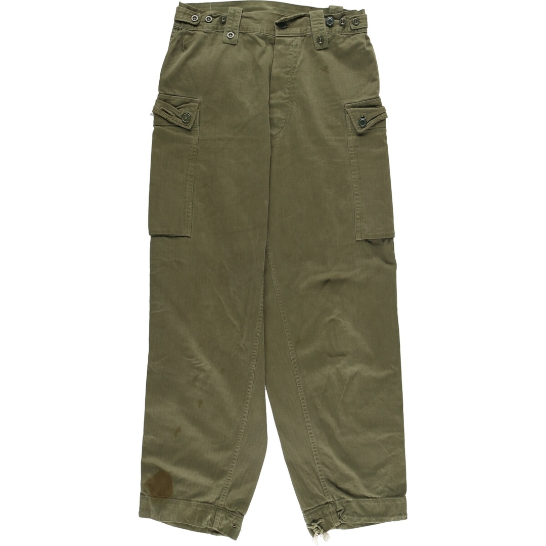 古着 70年代 オランダ軍実品 ヘリンボーン ミリタリー カーゴ 古着 70年代 オランダ軍実品 ヘリンボーン ミリタリー カーゴ