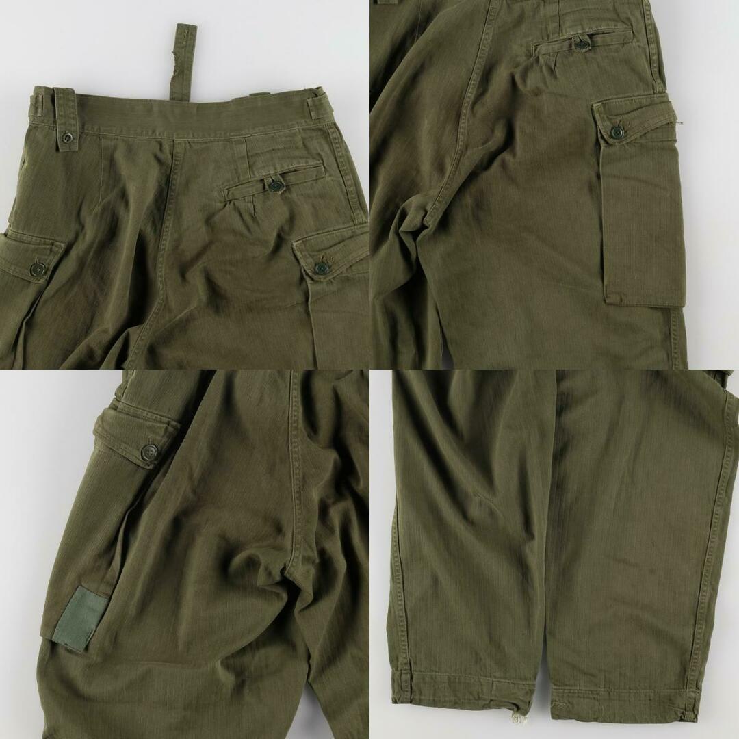 古着 70年代 オランダ軍実品 ヘリンボーン ミリタリー カーゴ 古着 70年代 オランダ軍実品 ヘリンボーン ミリタリー カーゴ