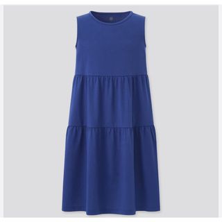 UNIQLO GIRLES スムースコットンティアードワンピース【サイズ160】