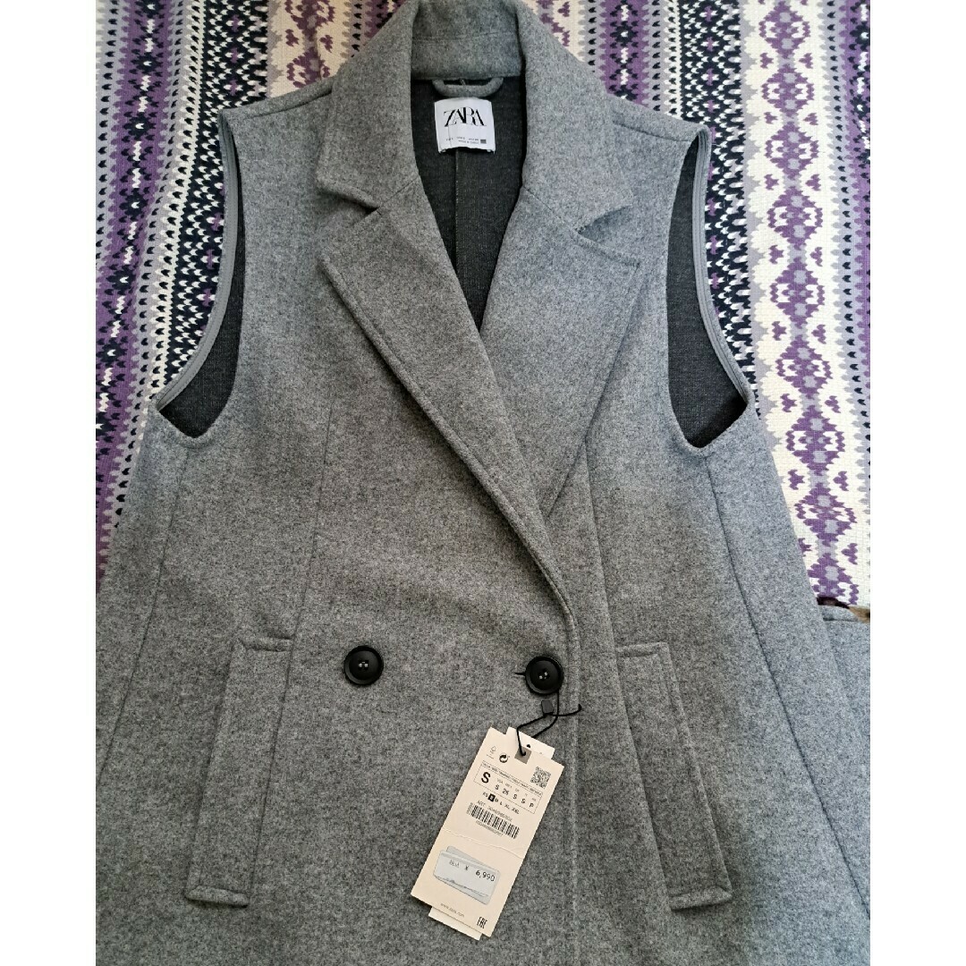 ZARA - ZARA ロングジレ ロングベストの通販 by エム♡'s shop ZARA - ZARA ロングジレ ロングベストの通販 by エム♡'s shop
