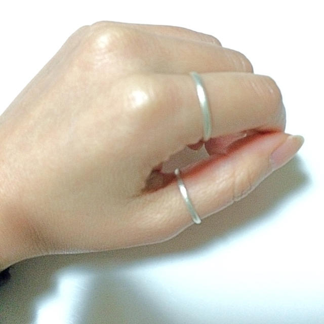 silver リング いぶし風 17号 2本セット メンズのアクセサリー(リング(指輪))の商品写真