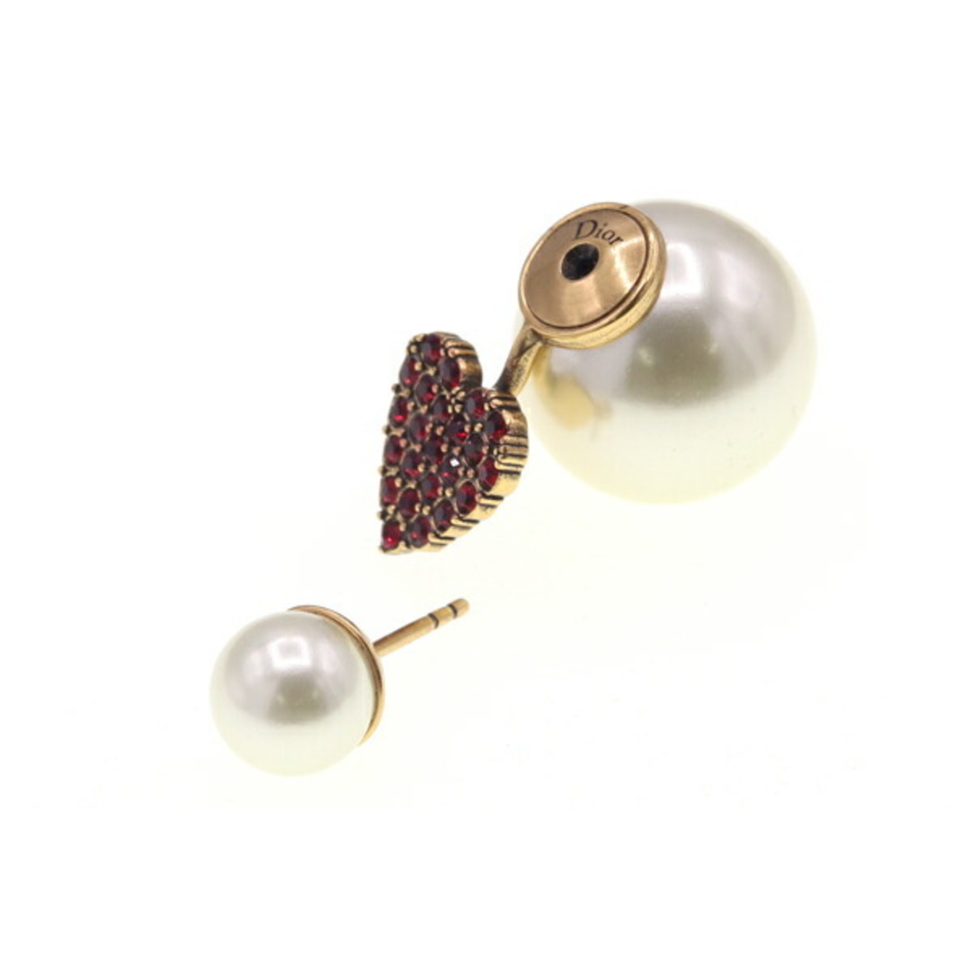Dior 可愛 パールとクリスタルの片耳ピアス Dior 可愛 パールとクリスタルの片耳ピアス