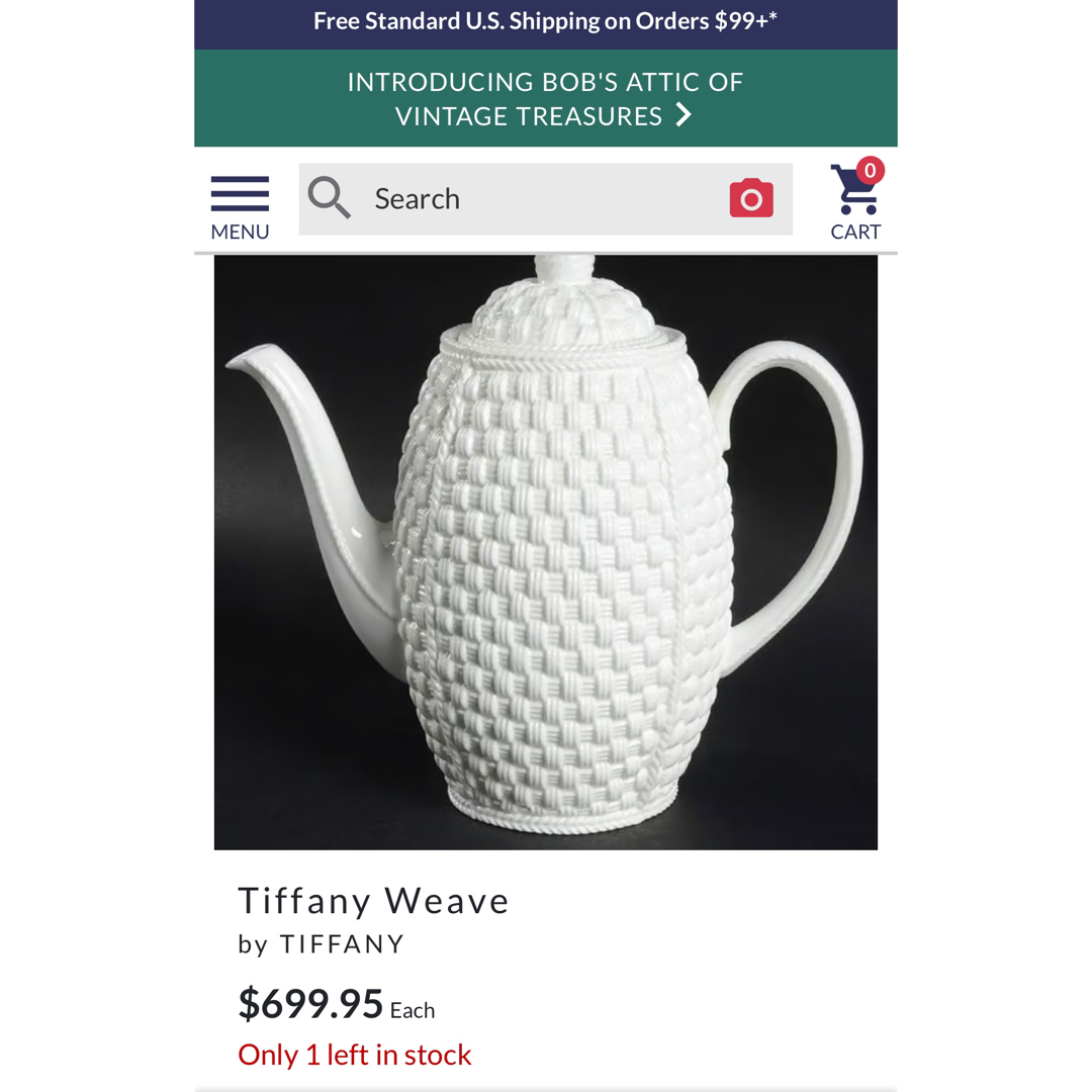 Tiffany & Co. - 【希少品】アイルランド製ティファニー☆SYBIL Tiffany & Co. - 【希少品】アイルランド製ティファニー☆SYBIL