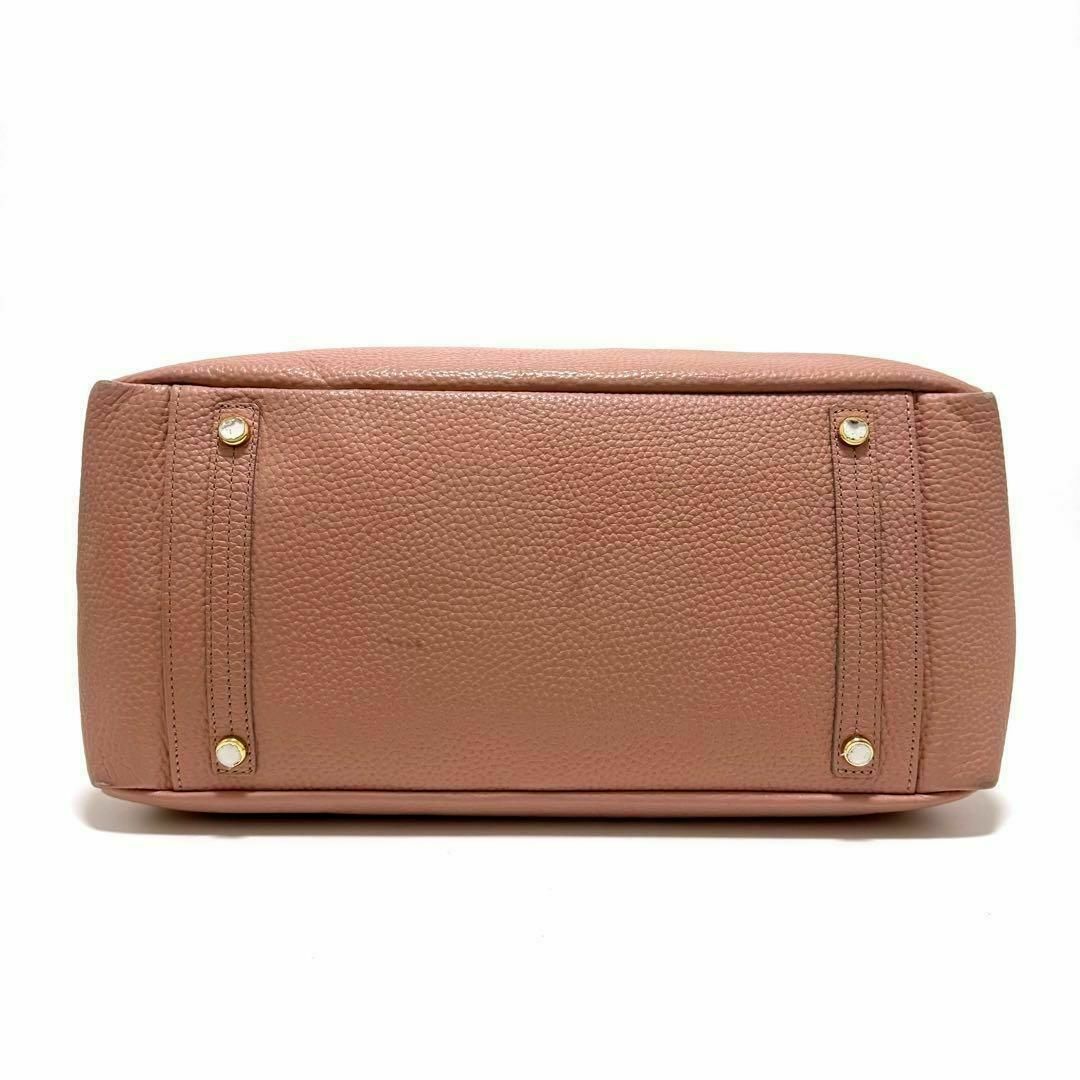 ADMJ トートバッグ ハンドバッグ ピンク レザー エーディー ADMJ トートバッグ ハンドバッグ ピンク レザー エーディー