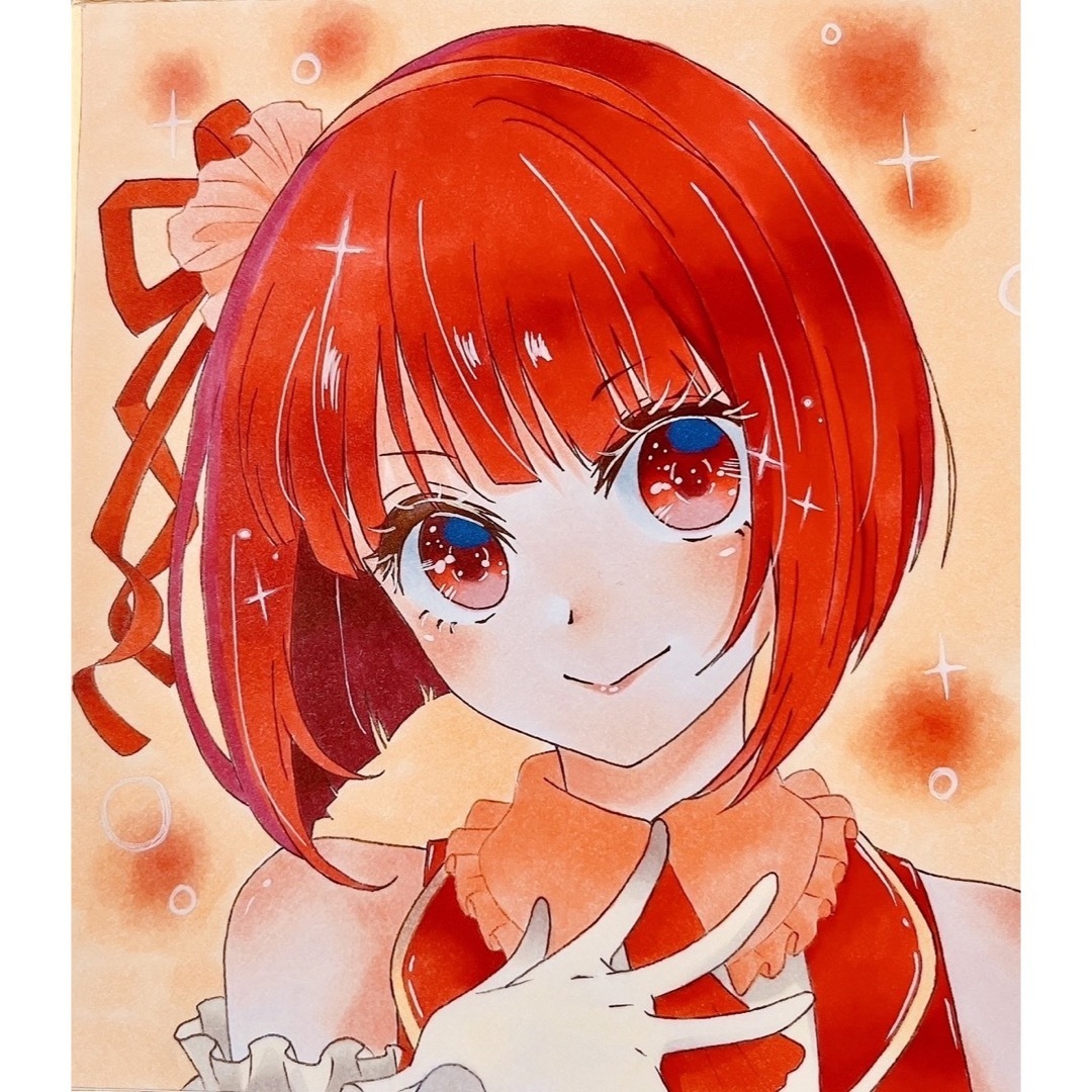 推しの子 有馬かな 手描きイラスト ファンアート ハンドメイドのインテリア/家具(アート/写真)の商品写真