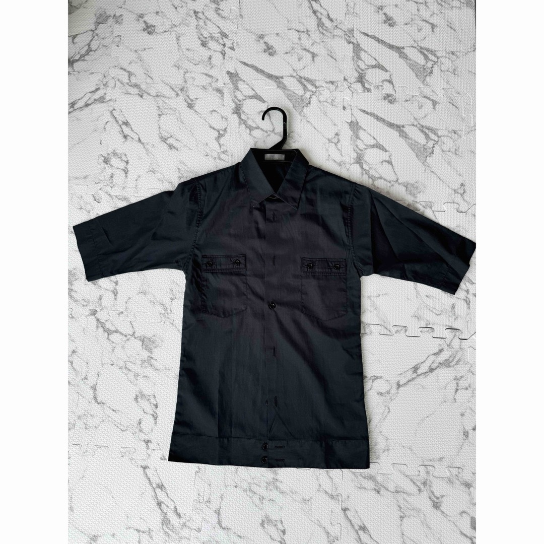 DIOR HOMME - ディオール☆半袖シャツ☆黒☆サイズ37の通販 by DIOR HOMME - ディオール☆半袖シャツ☆黒☆サイズ37の通販 by