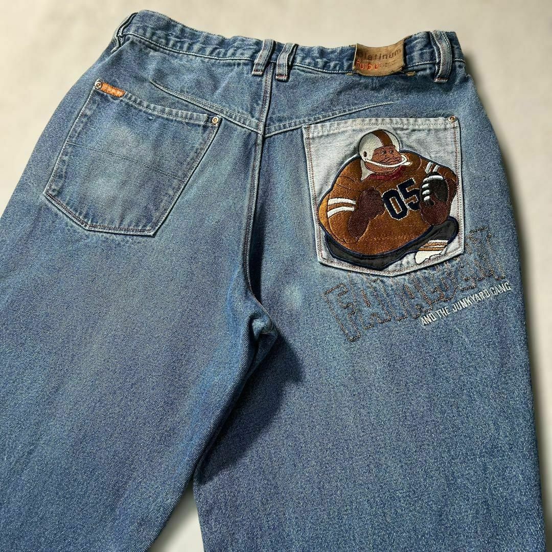 PLATINUM FUBU - プラチナムフブ FUBU 極太デニム バギーパンツ PLATINUM FUBU - プラチナムフブ FUBU 極太デニム バギーパンツ