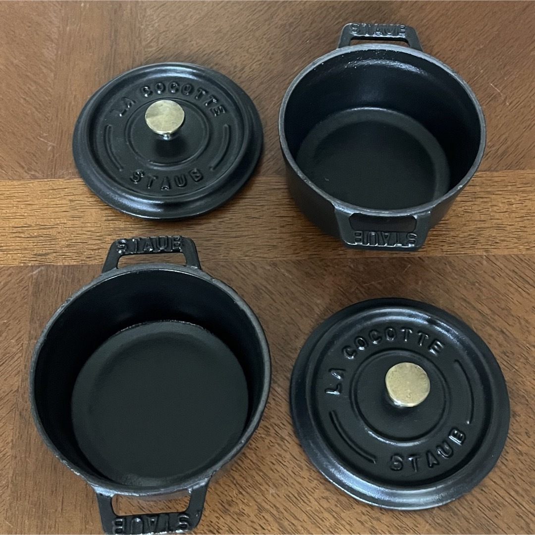 STAUB - 【美品】ストウブ☆ピコ・ココット☆10センチ ブラック STAUB - 【美品】ストウブ☆ピコ・ココット☆10センチ ブラック
